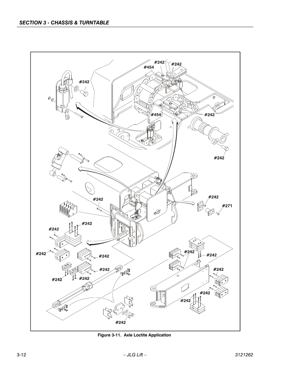 Axle loctite application -12 | JLG 1500SJ Service Manual User Manual | Page 60 / 628