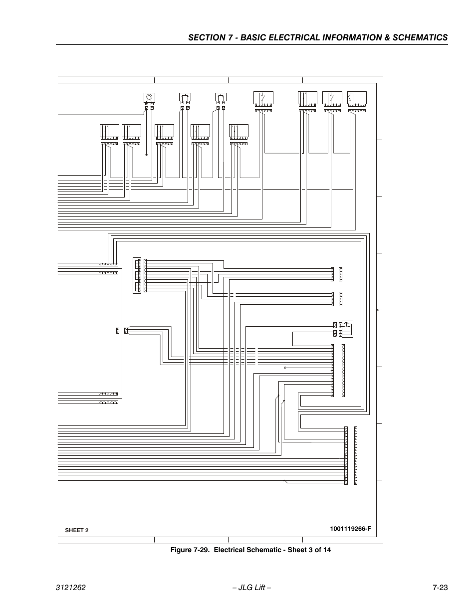 Electrical schematic - sheet 3 of 14 -23, Platform box, Sheet 2 | JLG 1500SJ Service Manual User Manual | Page 603 / 628