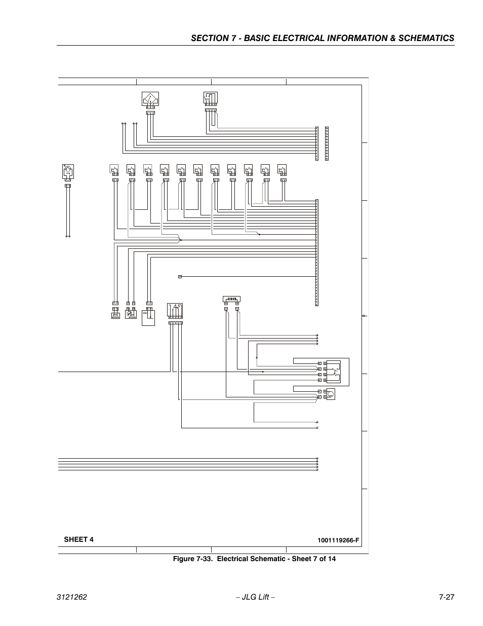 Electrical schematic - sheet 7 of 14 -27, Turntable & boom | JLG 1500SJ Service Manual User Manual | Page 607 / 628