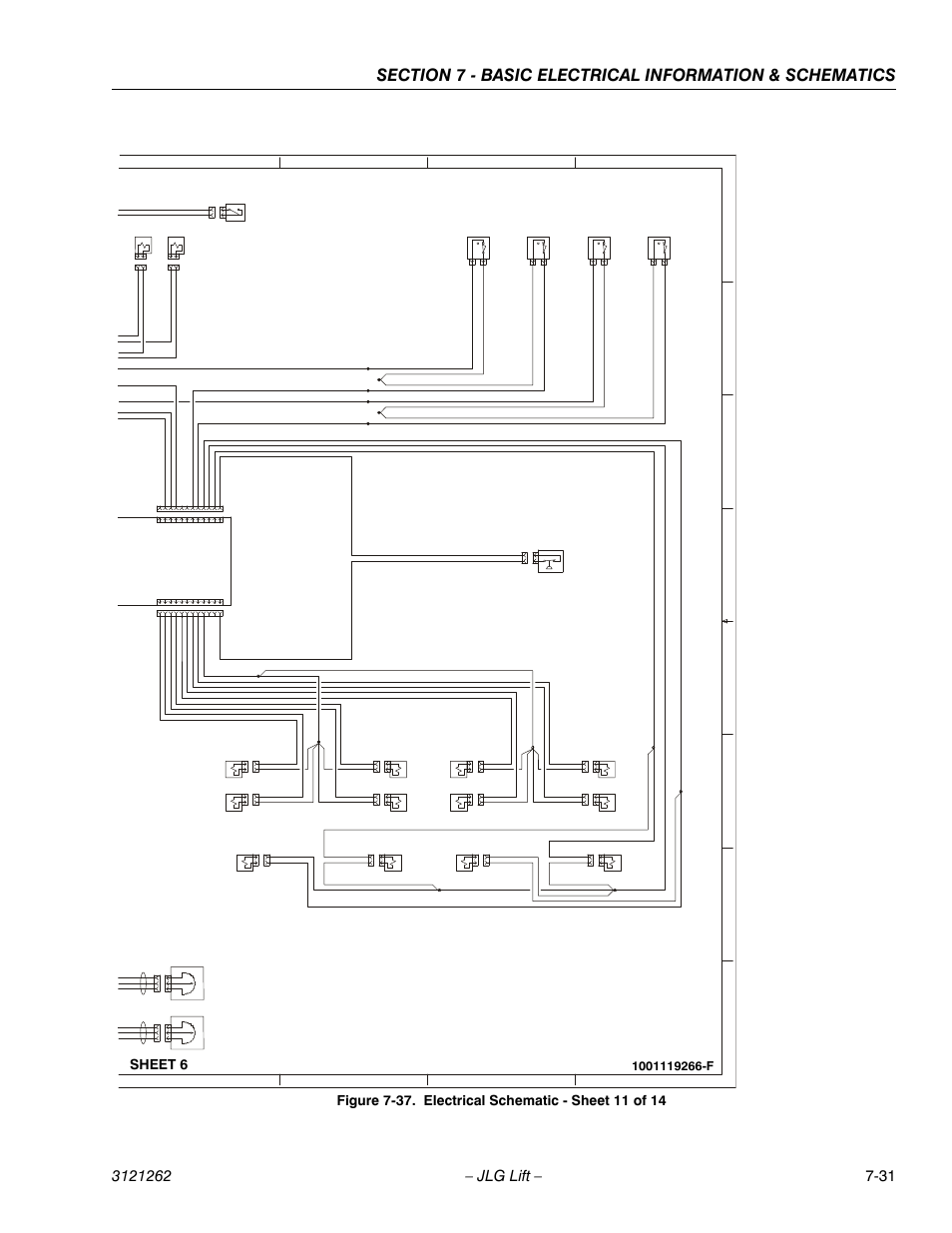 Electrical schematic - sheet 11 of 14 -31, Chassis | JLG 1500SJ Service Manual User Manual | Page 611 / 628