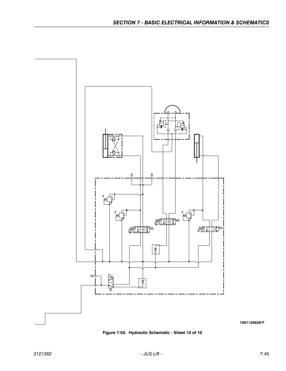 Hydraulic schematic - sheet 10 of 10 -45, Jib boom functions | JLG 1500SJ Service Manual User Manual | Page 625 / 628