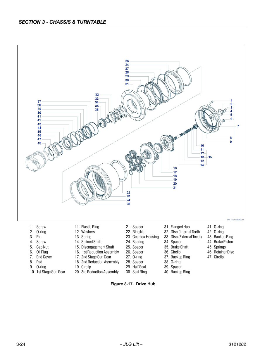 Drive hub -24 | JLG 1500SJ Service Manual User Manual | Page 72 / 628