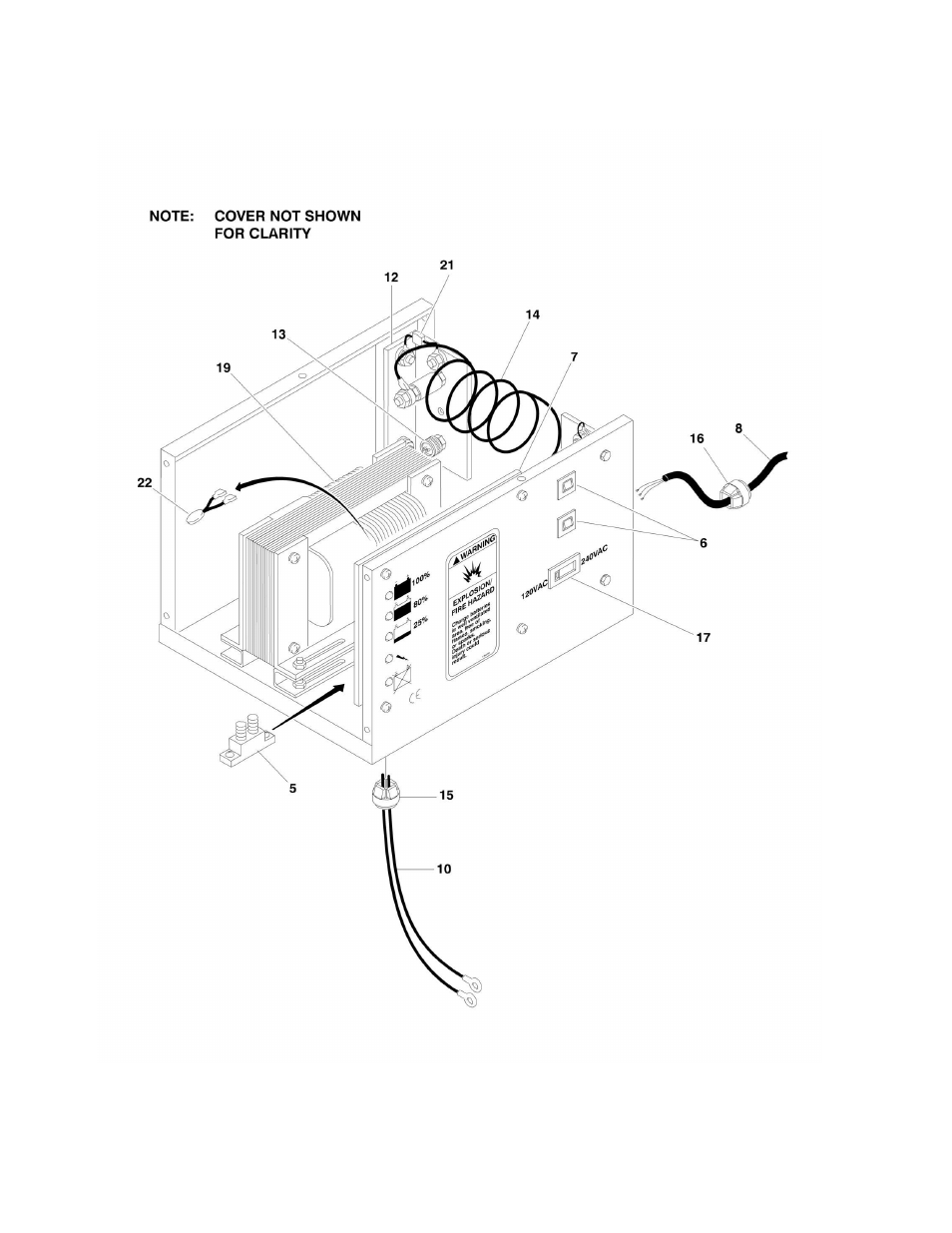 Figure 2-12. battery charger assembly | JLG 15AMI (3120876-2014) Parts Manual User Manual | Page 50 / 130