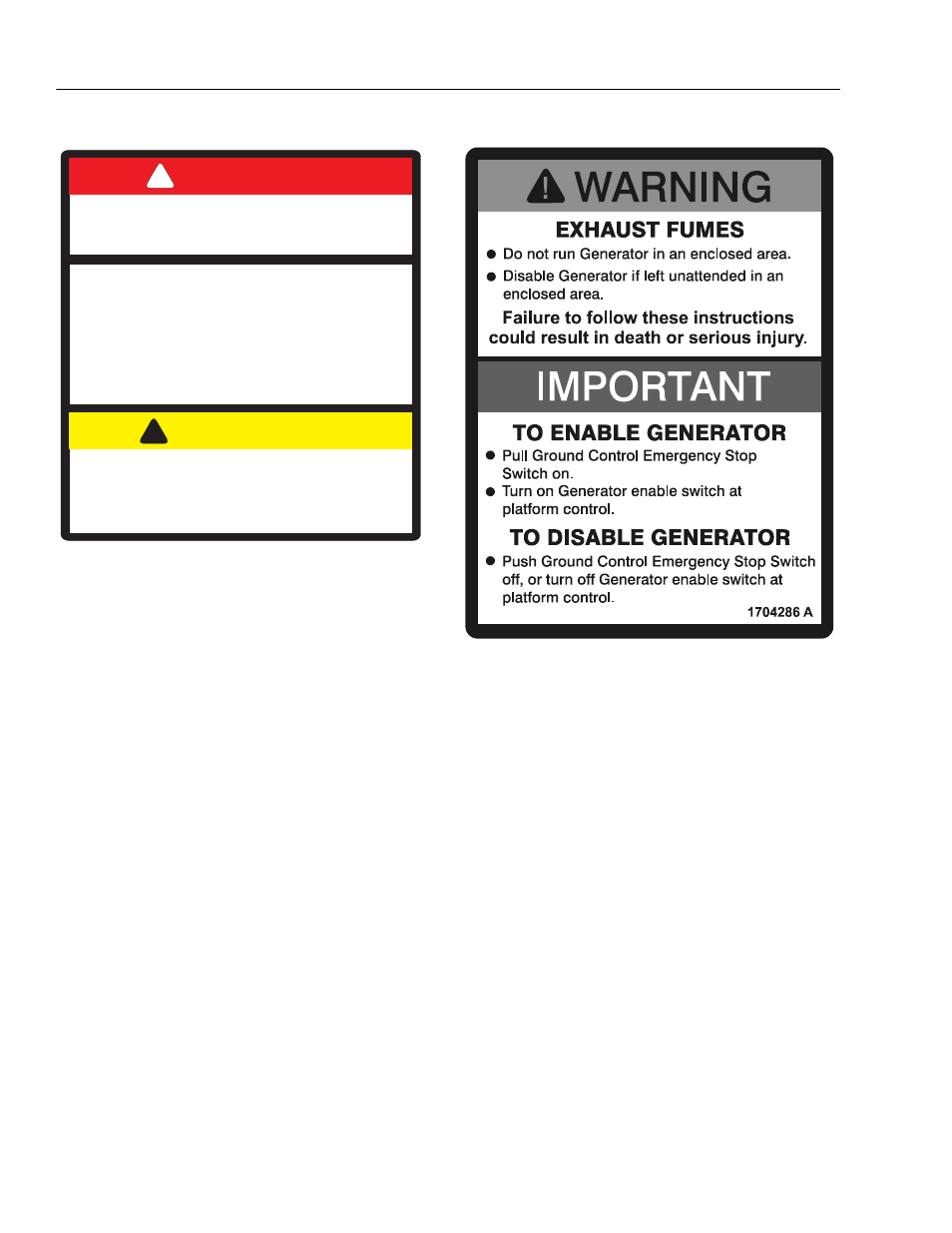 Danger, Caution | JLG E45A_AJ Operator Manual User Manual | Page 40 / 60