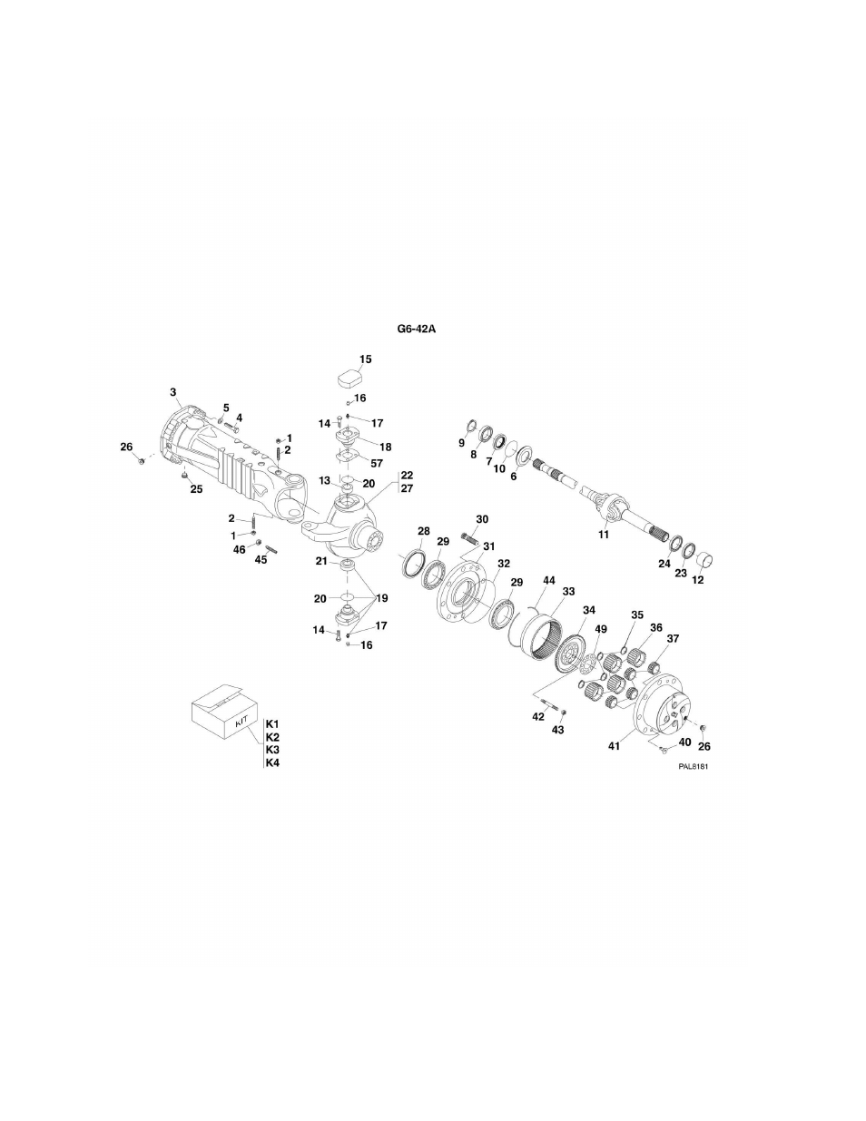 Figure 5-8. hub reduction g6-42a | JLG G6-42A Parts Manual User Manual | Page 142 / 478
