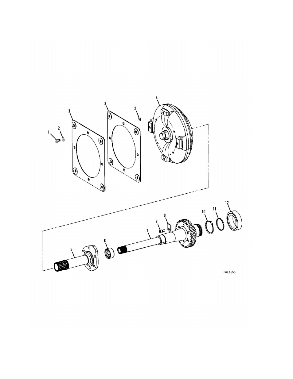 Figure 5-22. zf transmission - converter and input | JLG G6-42A Parts Manual User Manual | Page 178 / 478