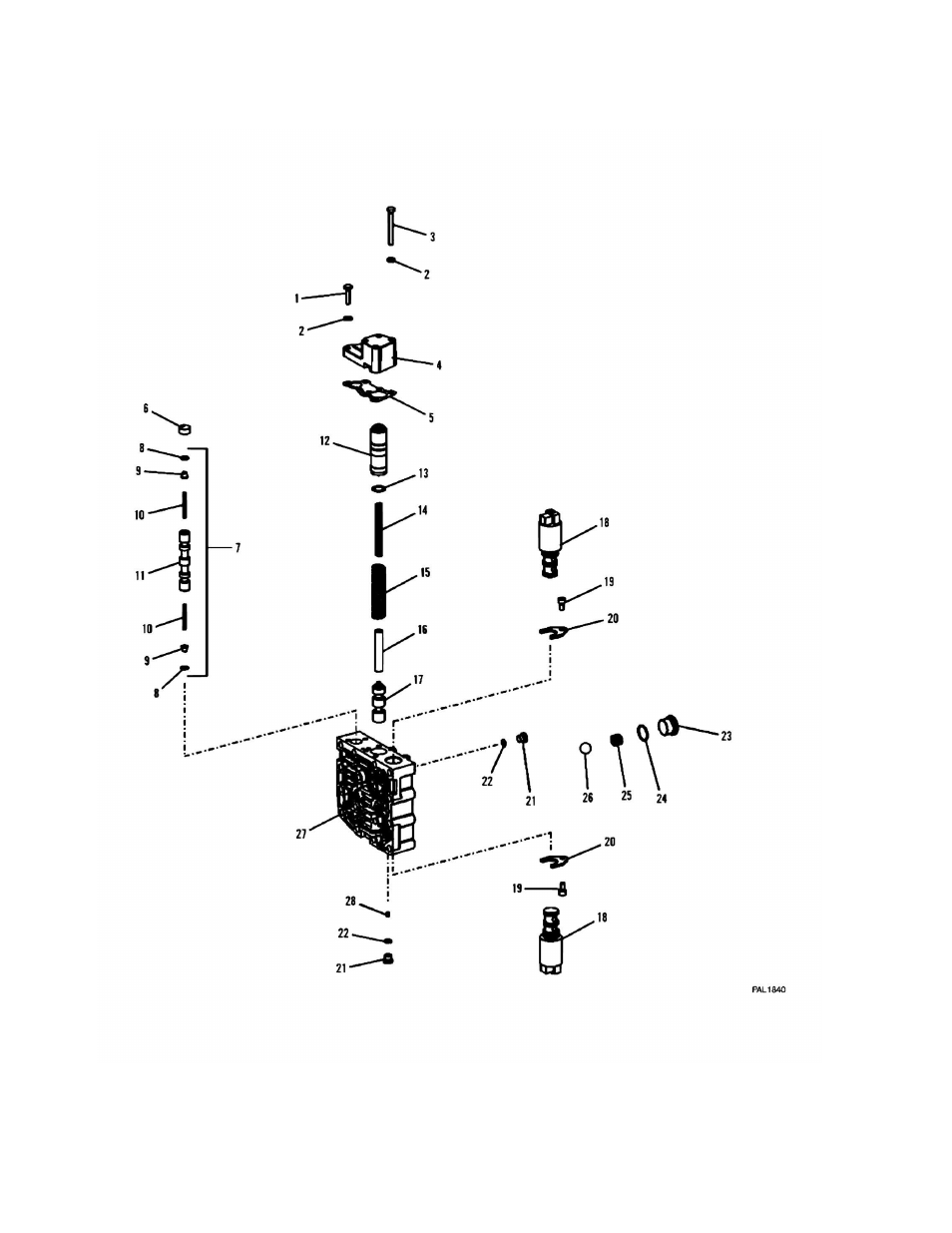 Figure 5-32. zf transmission - gearshift system | JLG G6-42A Parts Manual User Manual | Page 198 / 478