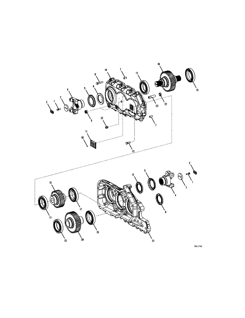 Figure 5-34. zf transmission - transfer box | JLG G6-42A Parts Manual User Manual | Page 202 / 478