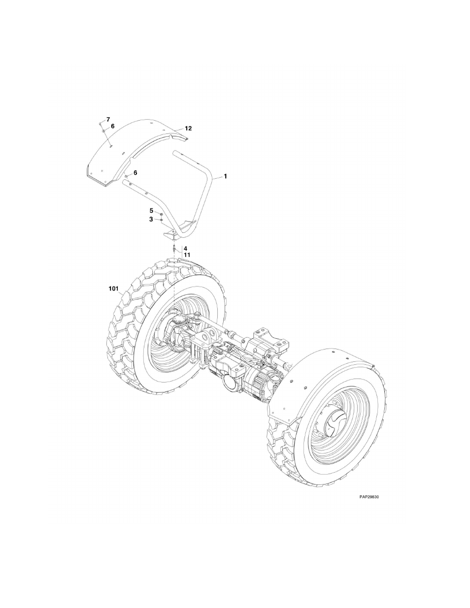Figure 5-35. fender installation | JLG G6-42A Parts Manual User Manual | Page 204 / 478