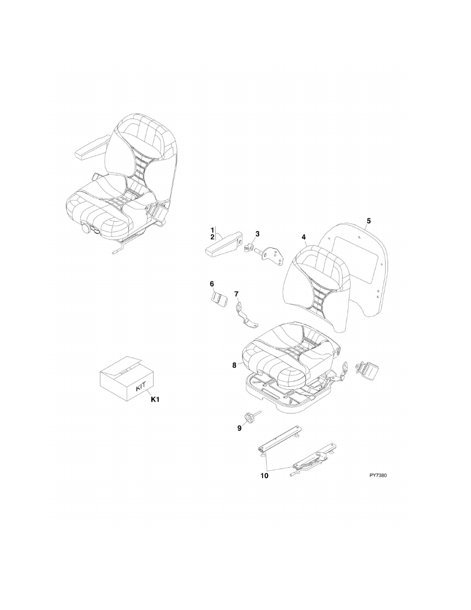 Figure 6-6. seat | JLG G6-42A Parts Manual User Manual | Page 226 / 478