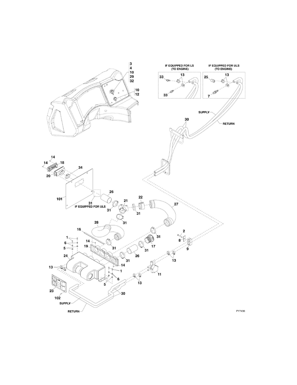 Figure 6-7. heater installation | JLG G6-42A Parts Manual User Manual | Page 228 / 478