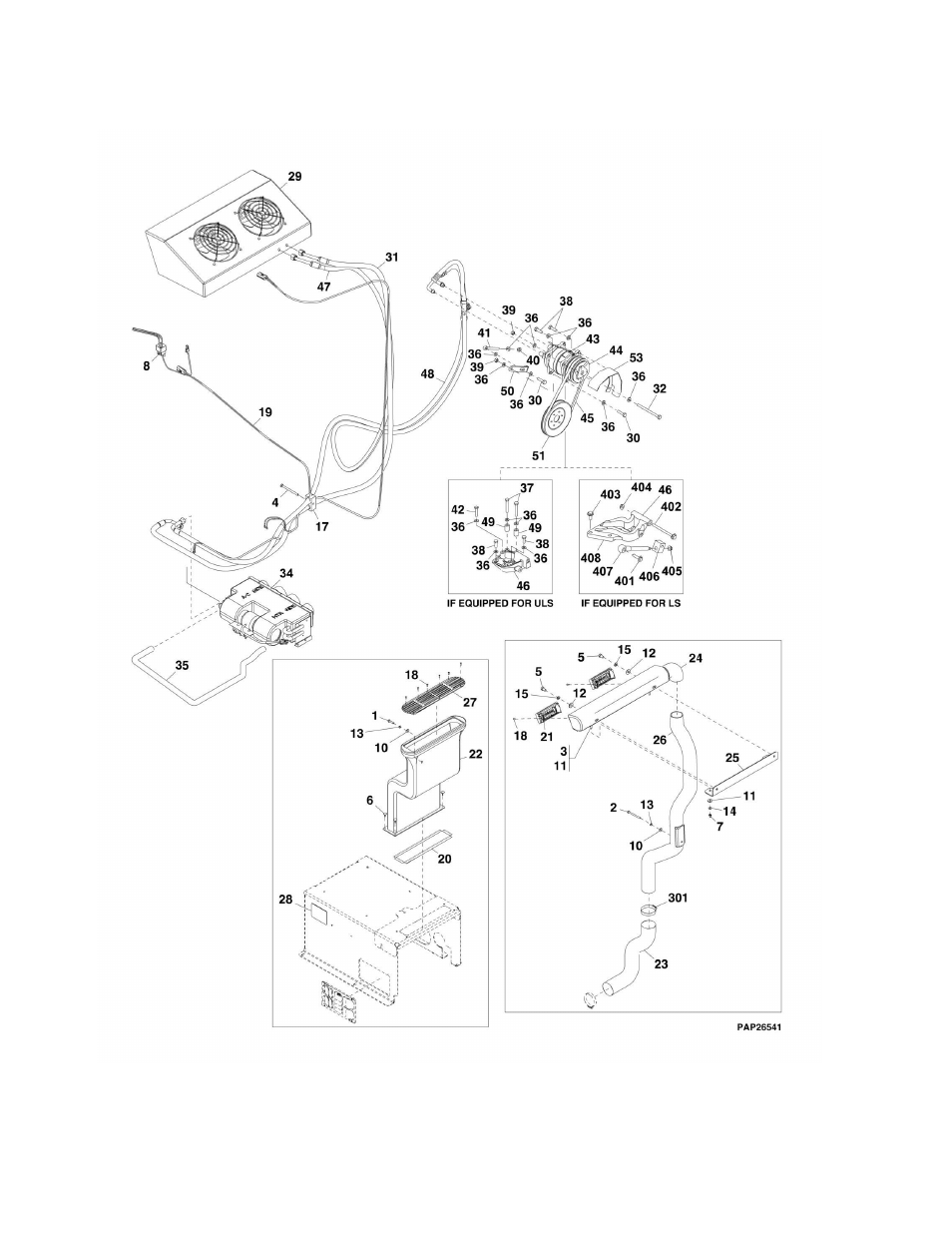 Figure 6-9. air conditioning installation | JLG G6-42A Parts Manual User Manual | Page 232 / 478