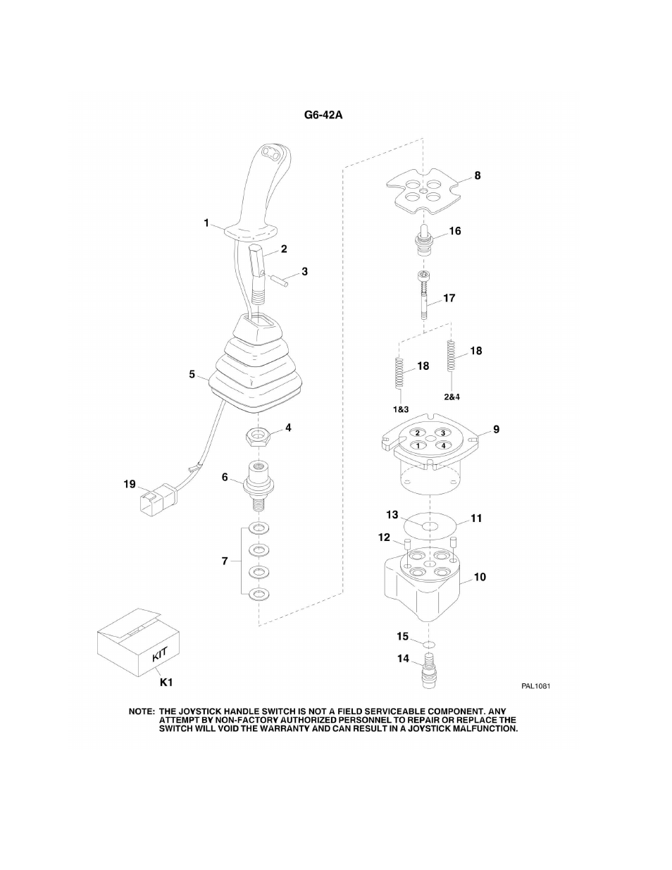 Figure 7-5. boom joystick g6-42a | JLG G6-42A Parts Manual User Manual | Page 246 / 478
