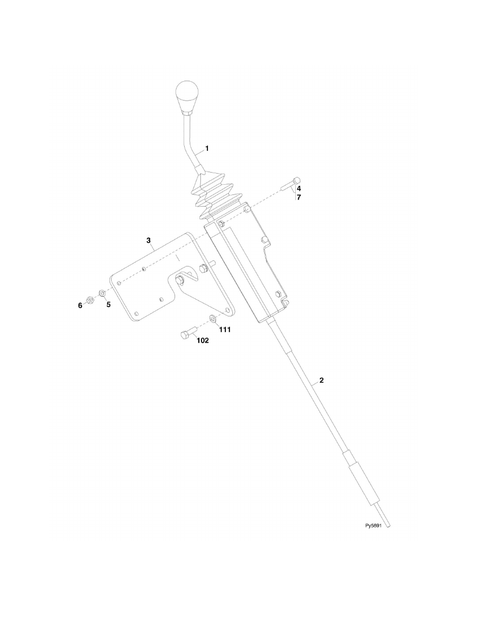Figure 7-9. frame level joystick installation | JLG G6-42A Parts Manual User Manual | Page 254 / 478