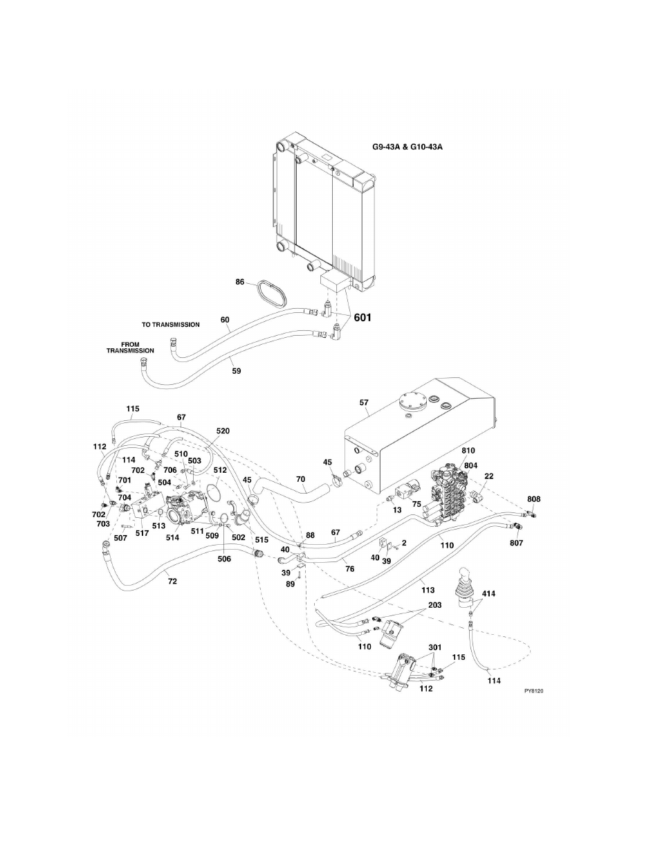 Figure 8-2. supply circuit g9-43a & g10-43a | JLG G6-42A Parts Manual User Manual | Page 270 / 478