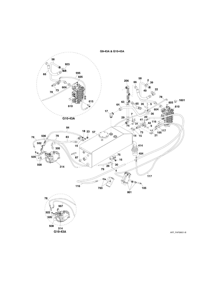 Figure 8-4. dump circuit g9-43a & g10-43a | JLG G6-42A Parts Manual User Manual | Page 278 / 478