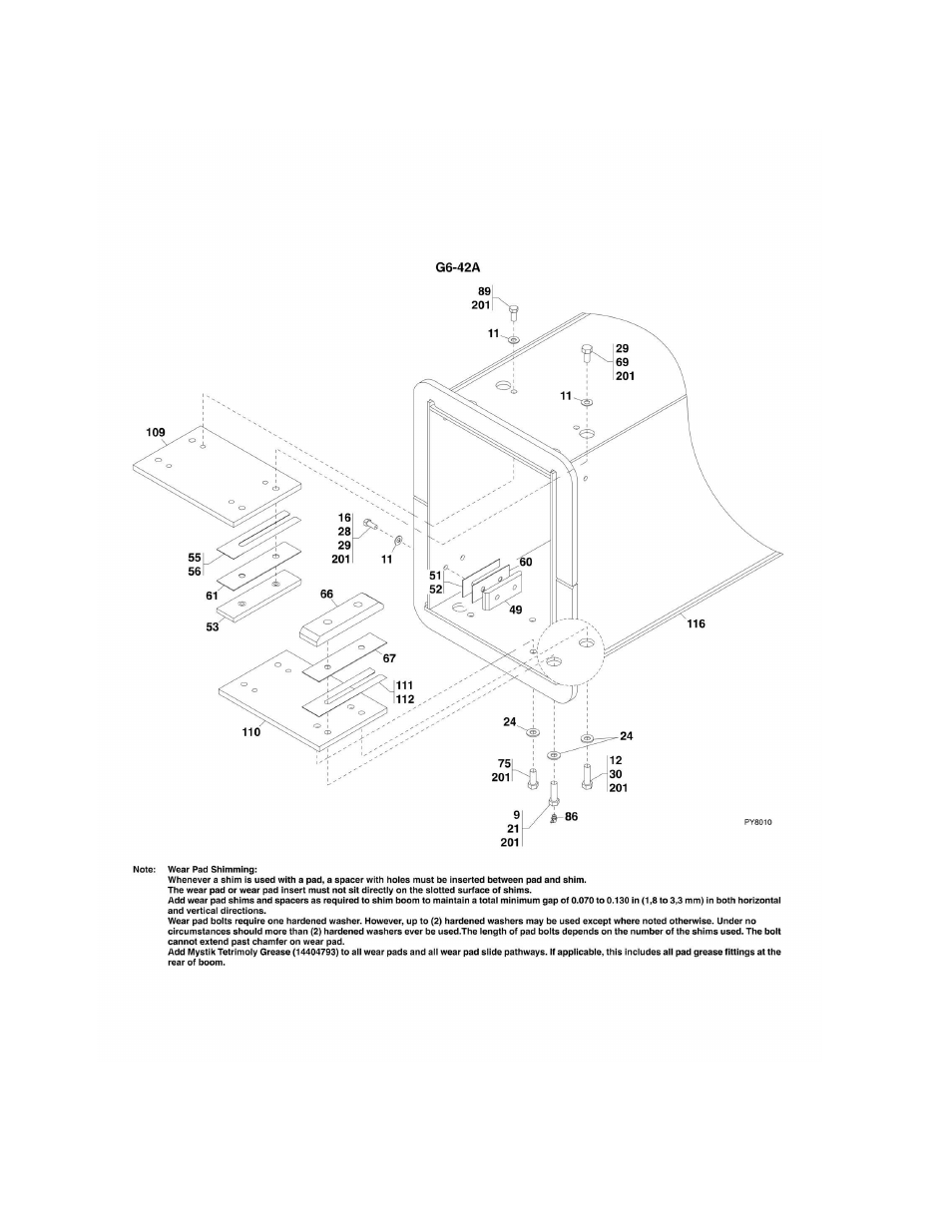Figure 2-2. first boom section g6-42a | JLG G6-42A Parts Manual User Manual | Page 32 / 478