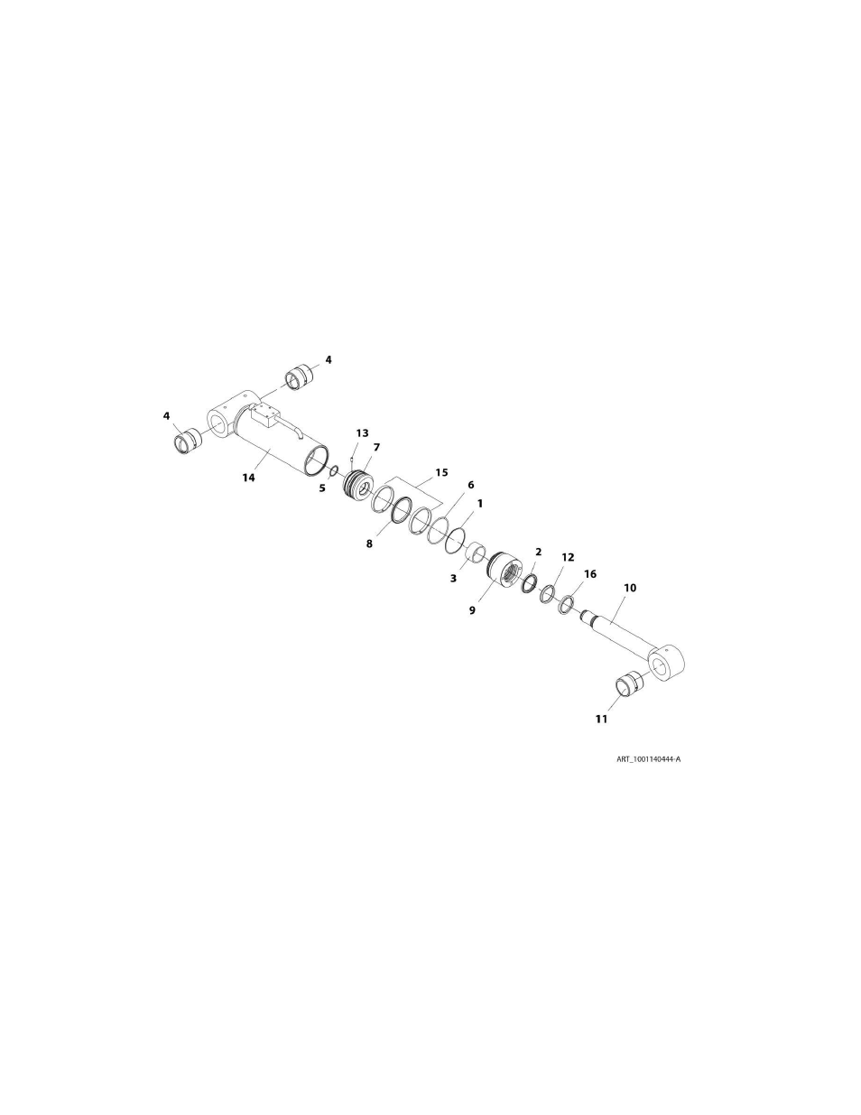 Figure 9-14. frame level cylinder g6-42a | JLG G6-42A Parts Manual User Manual | Page 340 / 478