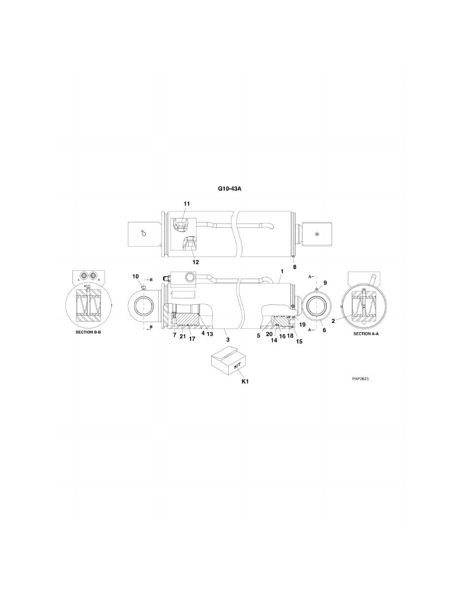 Figure 9-16. outrigger cylinder | JLG G6-42A Parts Manual User Manual | Page 344 / 478