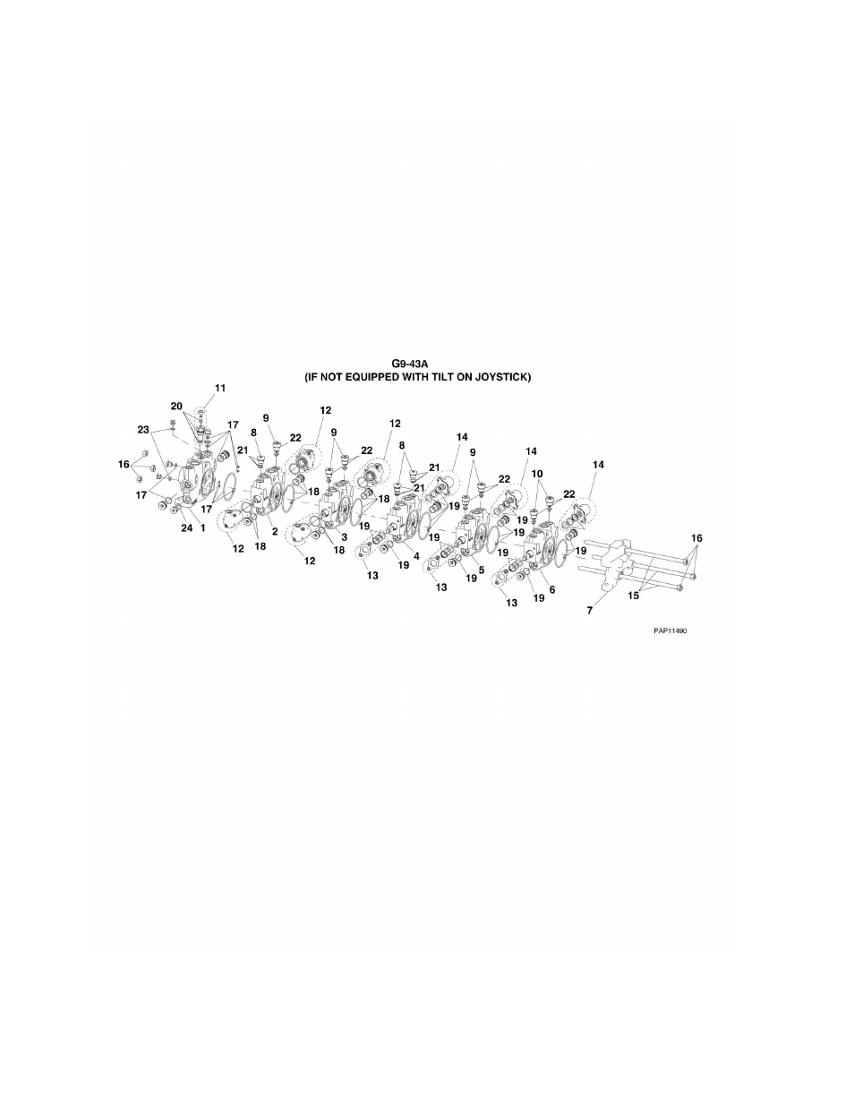 Figure 9-23. main control valve g9-43a | JLG G6-42A Parts Manual User Manual | Page 362 / 478