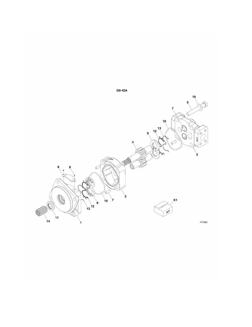 Figure 9-25. hydraulic pump g6-42a | JLG G6-42A Parts Manual User Manual | Page 366 / 478