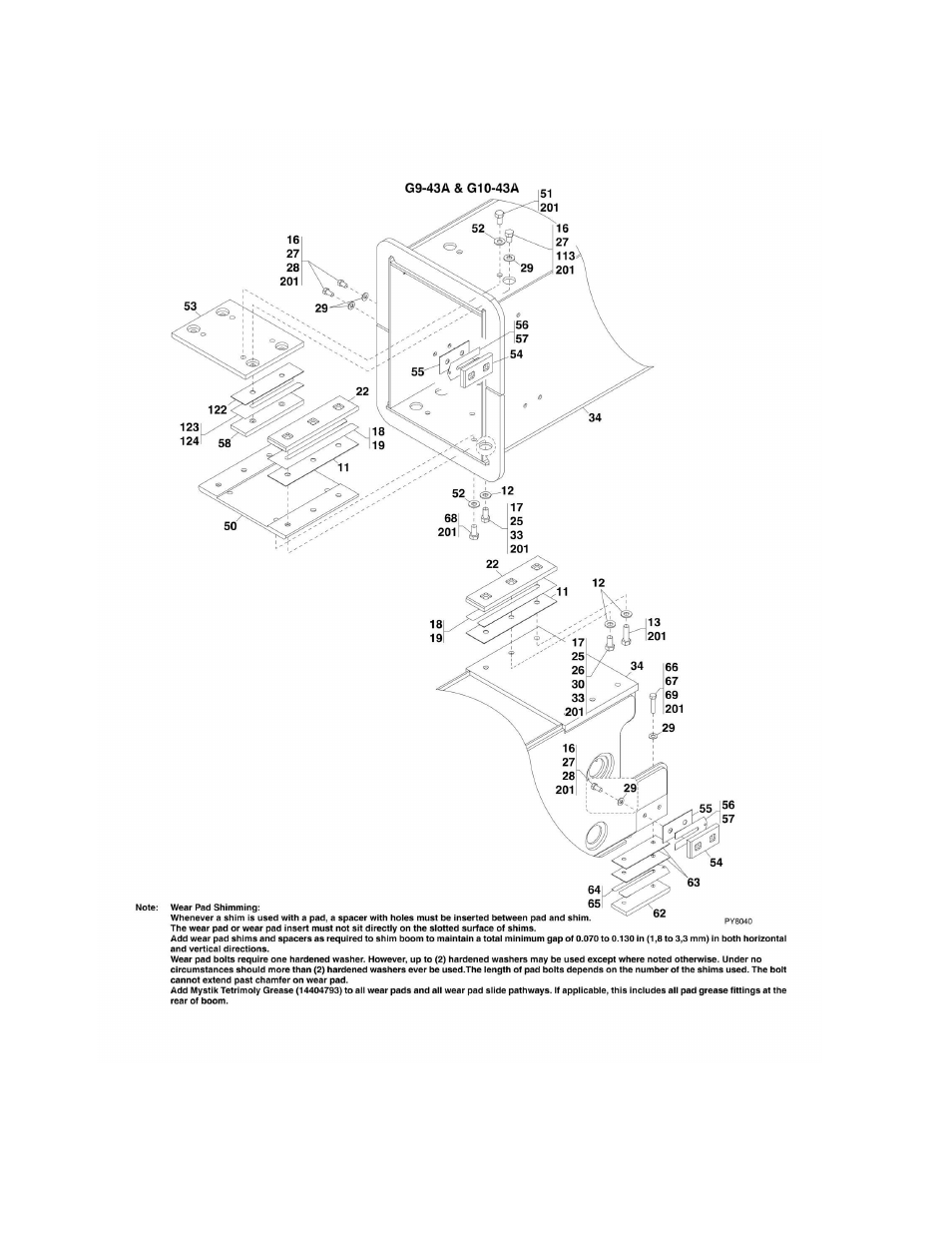 Figure 2-5. second boom section g9-43a & g10-43a | JLG G6-42A Parts Manual User Manual | Page 40 / 478