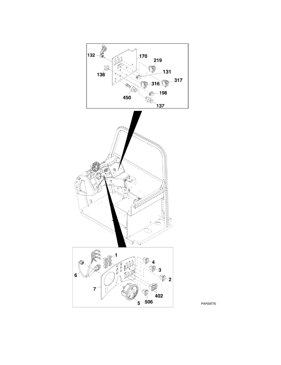 Figure 10-6. cab switches | JLG G6-42A Parts Manual User Manual | Page 406 / 478