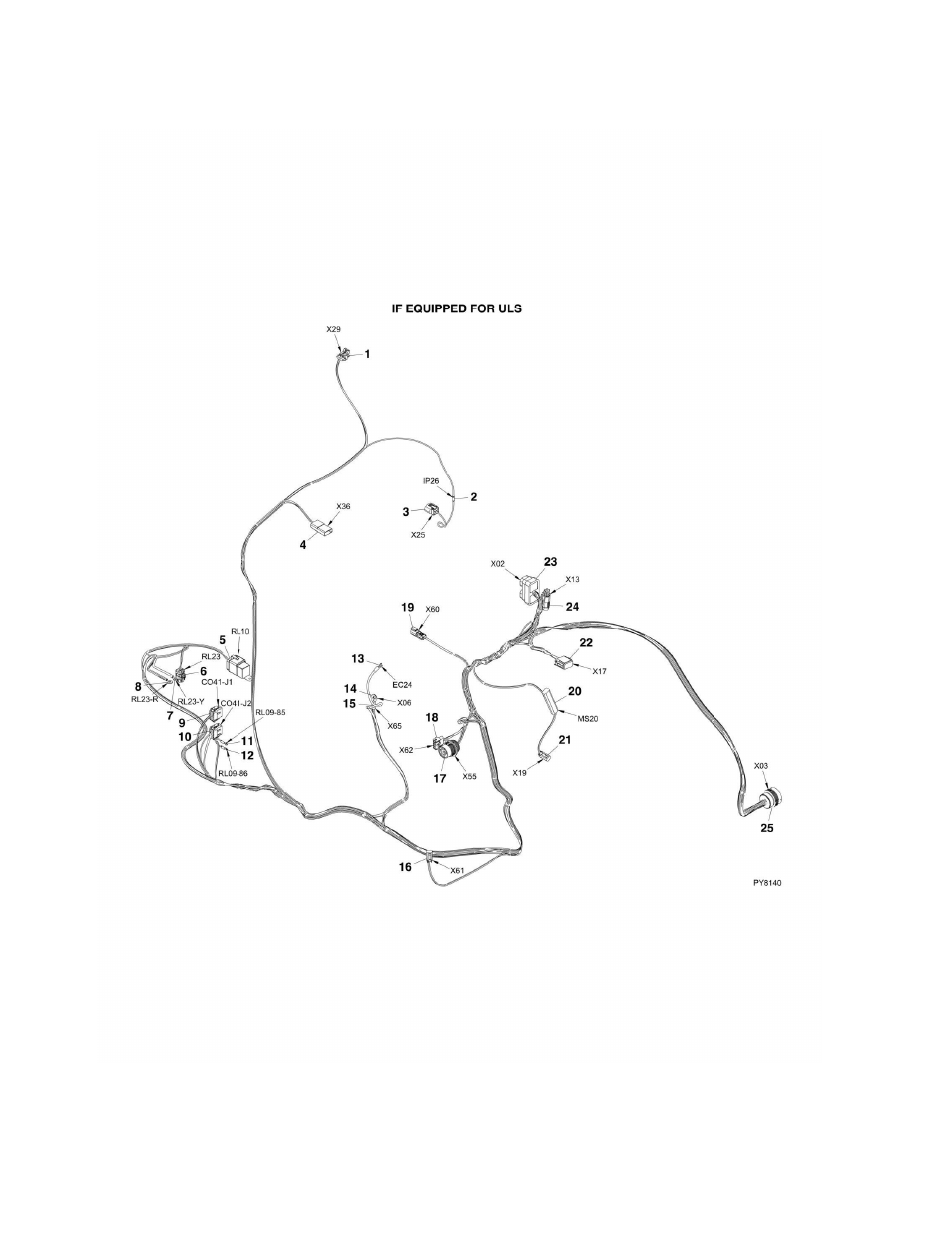 Figure 10-9. engine harness if equipped for uls | JLG G6-42A Parts Manual User Manual | Page 414 / 478