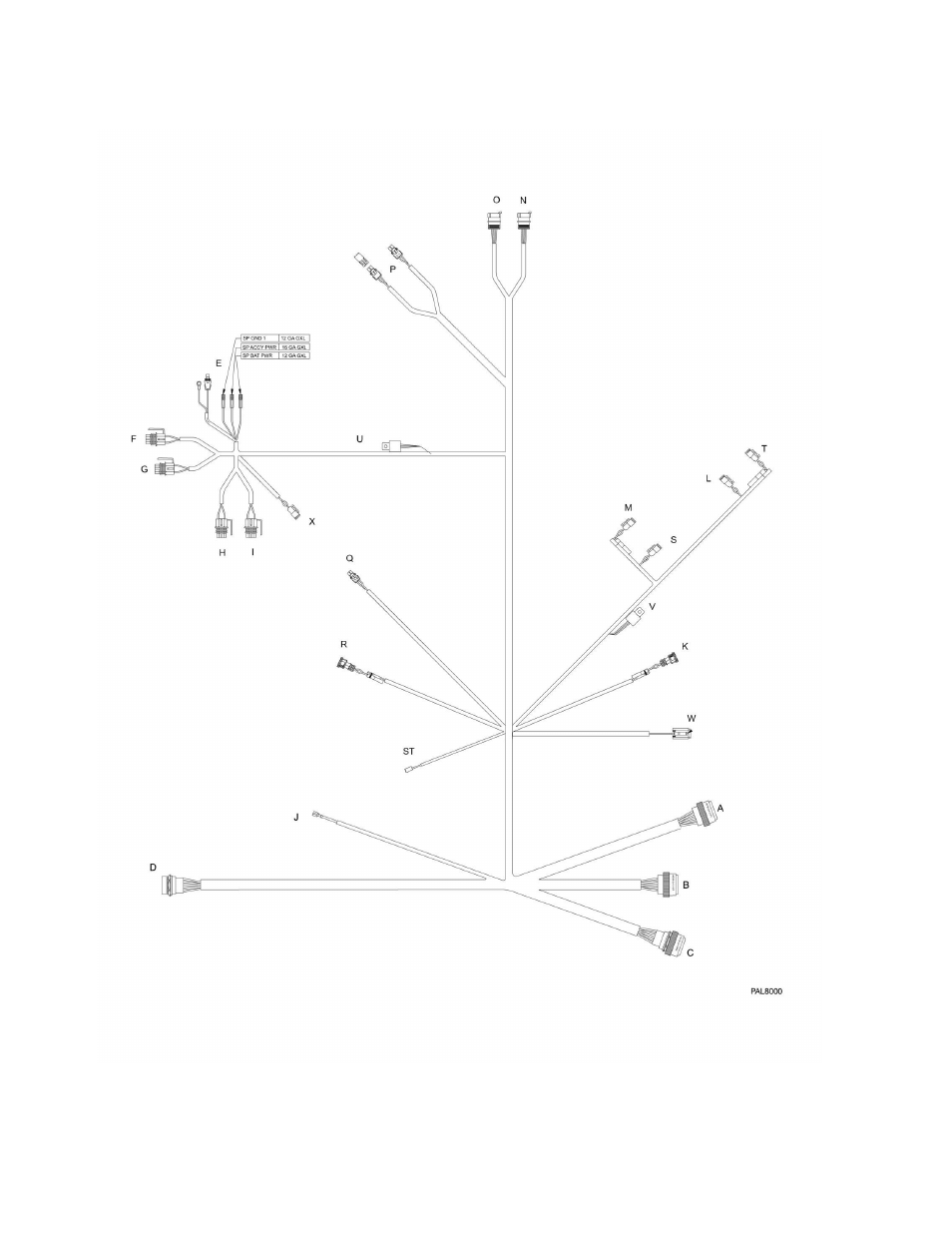 Figure 10-12. frame harness | JLG G6-42A Parts Manual User Manual | Page 420 / 478
