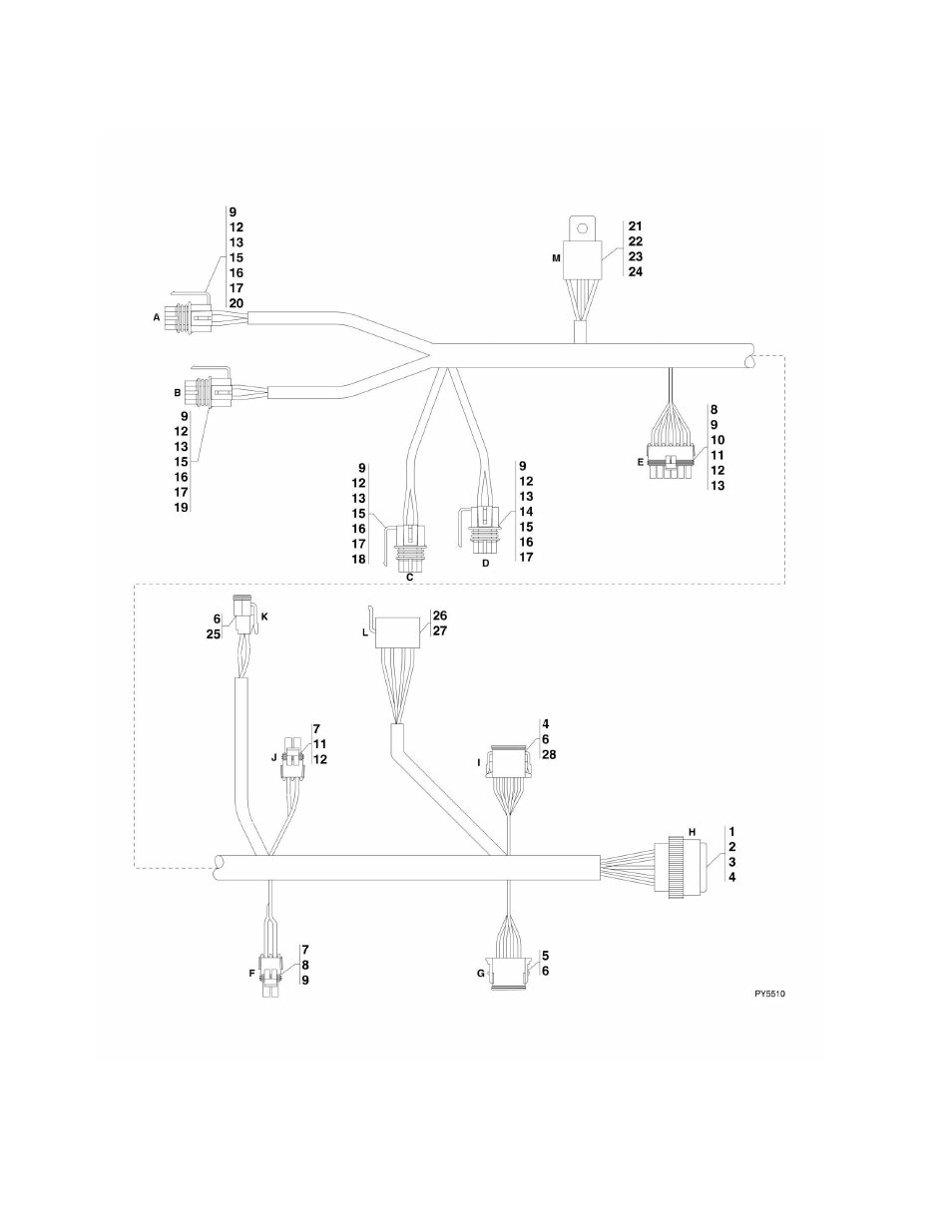 Figure 10-13. vec options harness | JLG G6-42A Parts Manual User Manual | Page 422 / 478