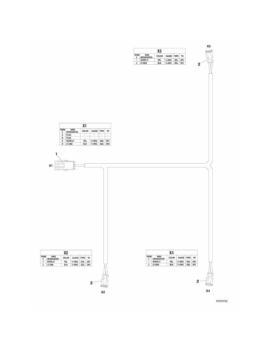 Figure 10-19. boom work lights harness | JLG G6-42A Parts Manual User Manual | Page 434 / 478