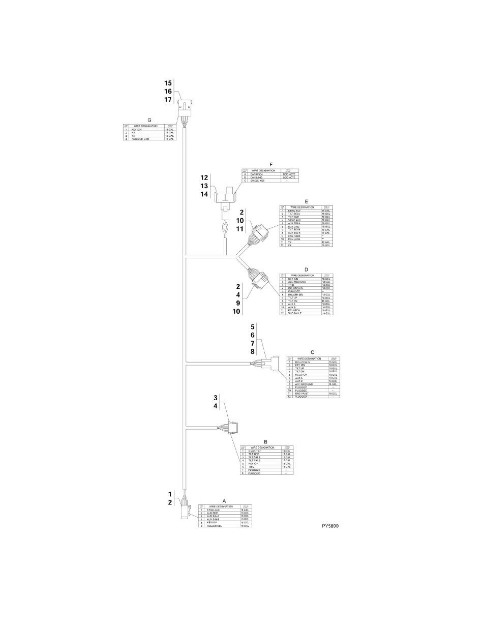 Figure 10-25. accessory module harness | JLG G6-42A Parts Manual User Manual | Page 446 / 478