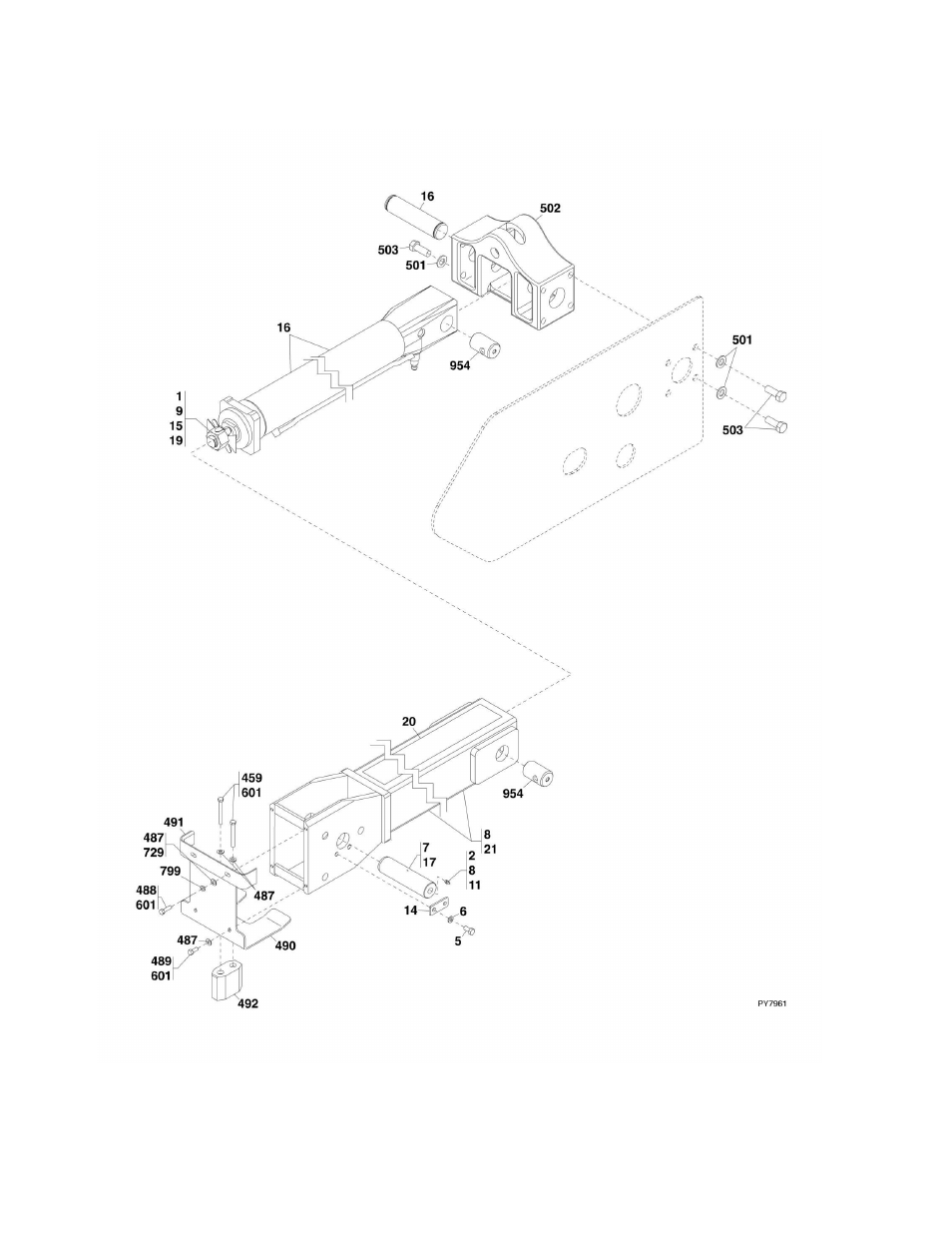 Figure 2-8. push beam/extend chain | JLG G6-42A Parts Manual User Manual | Page 46 / 478