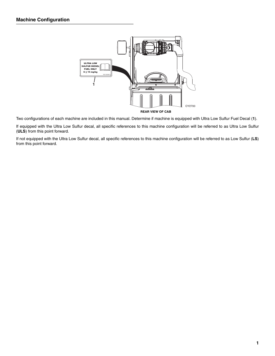 Machine configuration | JLG G6-42A Parts Manual User Manual | Page 5 / 478