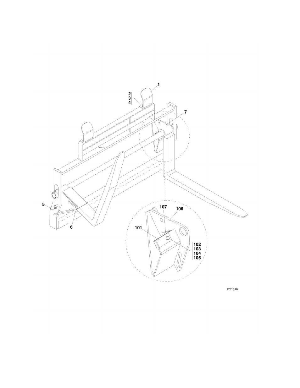 Figure 3-7. sheet material handler | JLG G6-42A Parts Manual User Manual | Page 70 / 478