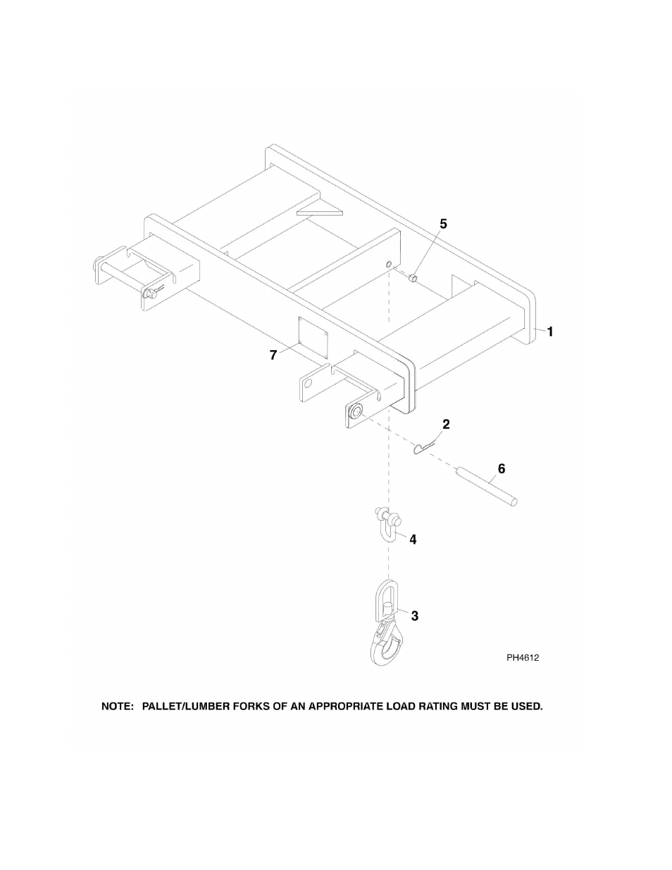 Figure 3-10. lifting hook | JLG G6-42A Parts Manual User Manual | Page 76 / 478