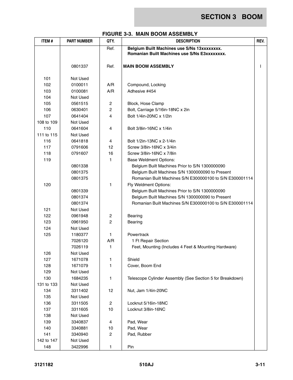 JLG 510AJ Parts Manual User Manual | Page 171 / 336