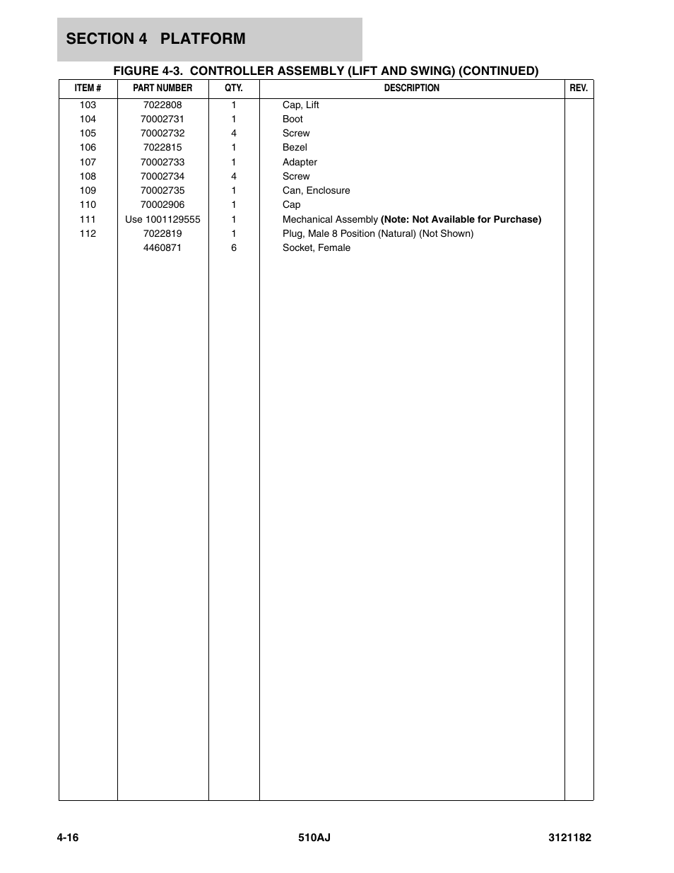 JLG 510AJ Parts Manual User Manual | Page 194 / 336