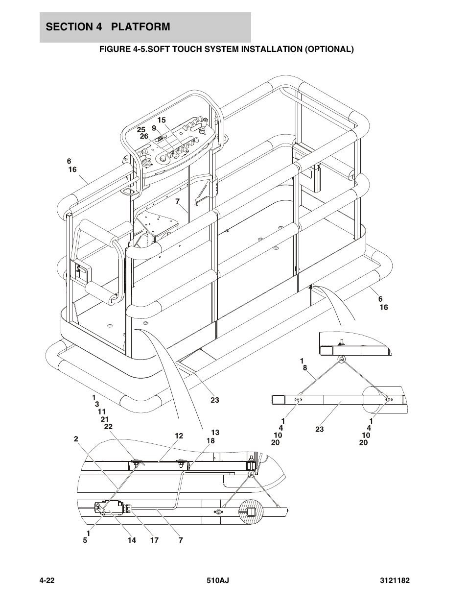 Soft touch system installation (optional) -22 | JLG 510AJ Parts Manual User Manual | Page 200 / 336