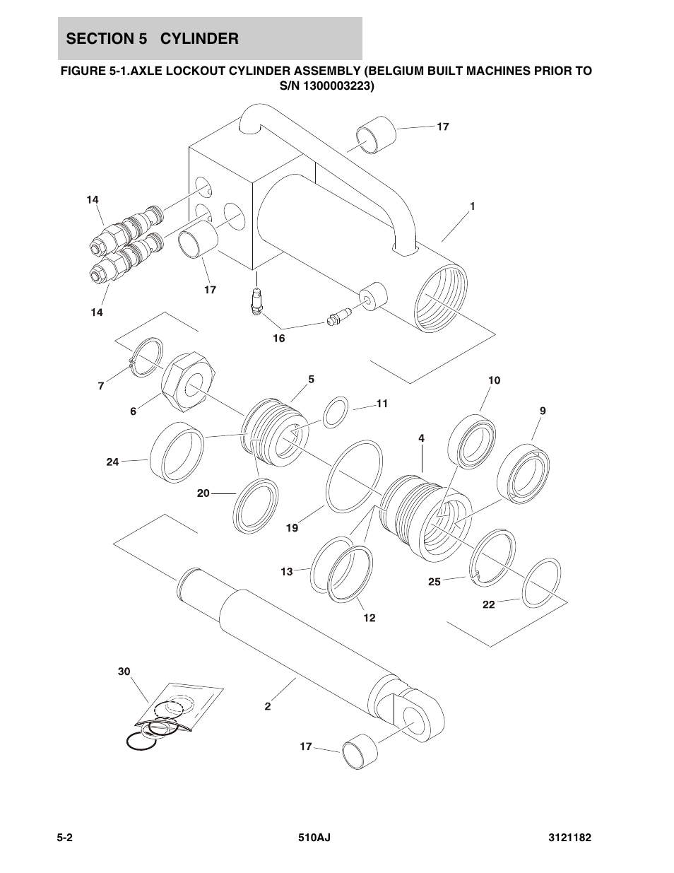 To s/n 1300003223) -2 | JLG 510AJ Parts Manual User Manual | Page 204 / 336
