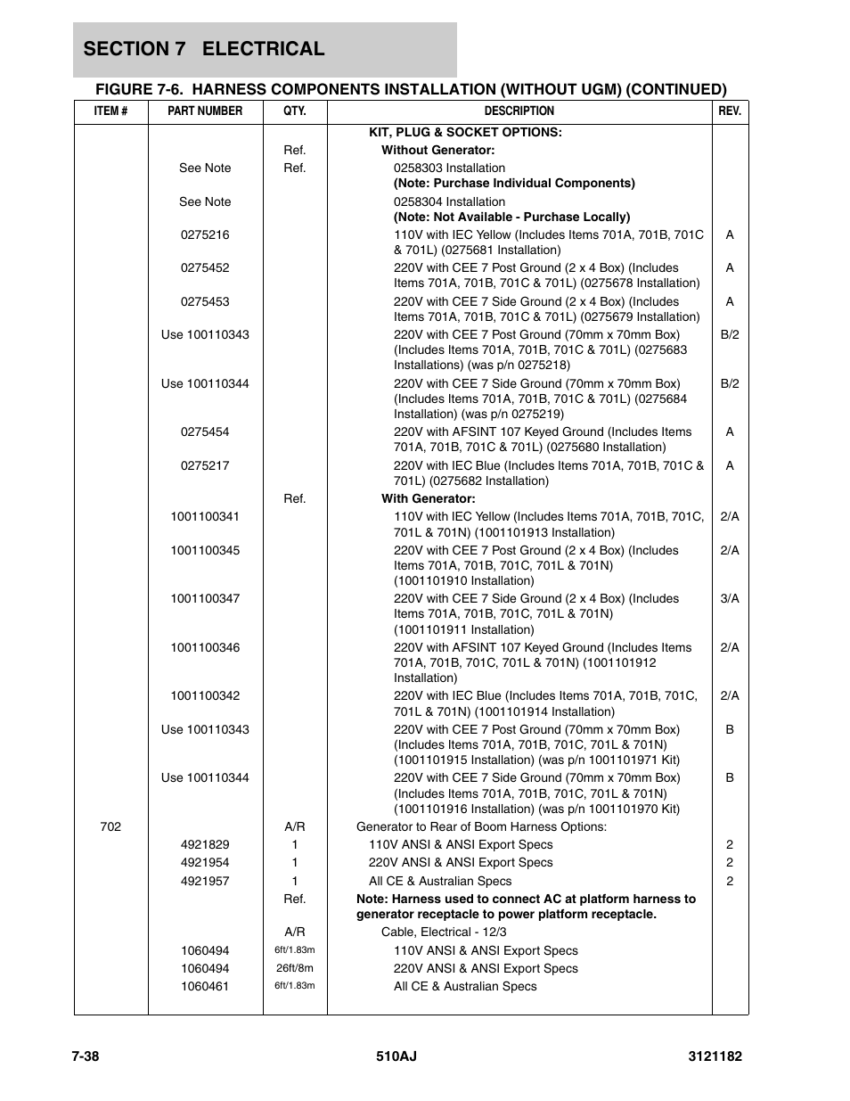 JLG 510AJ Parts Manual User Manual | Page 280 / 336