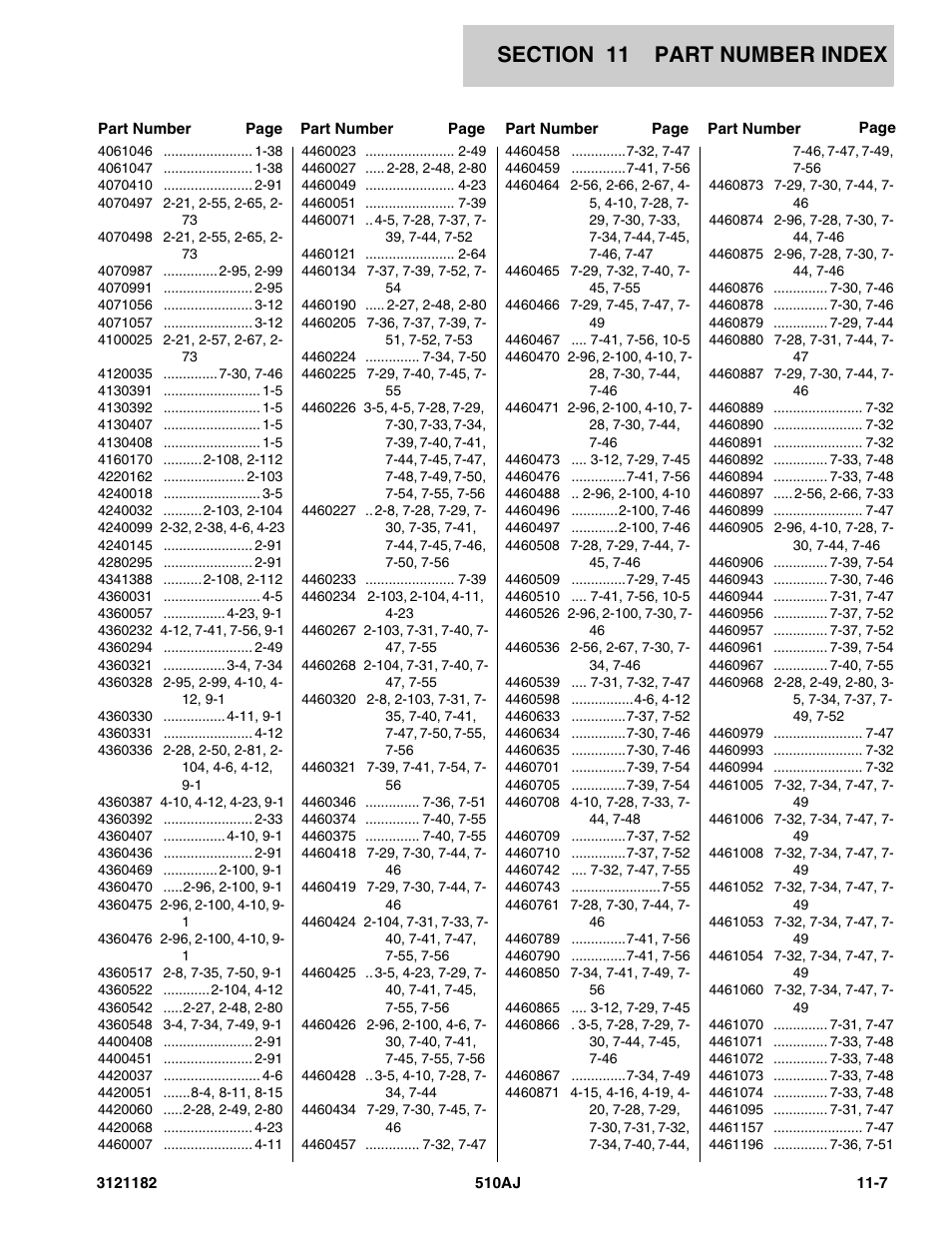 JLG 510AJ Parts Manual User Manual | Page 329 / 336