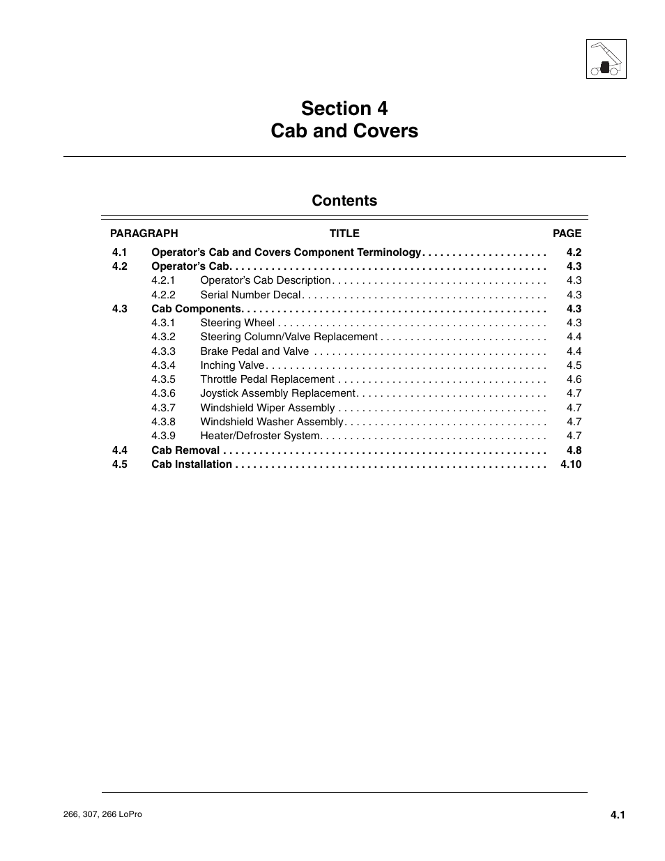 JLG 266 LoPro Service Manual User Manual | Page 33 / 126