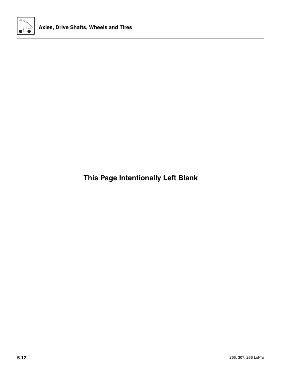 This page intentionally left blank | JLG 266 LoPro Service Manual User Manual | Page 54 / 126