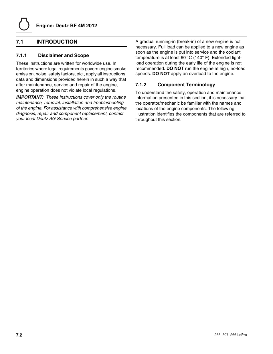1 introduction, Introduction, Disclaimer and scope | Component terminology | JLG 266 LoPro Service Manual User Manual | Page 62 / 126