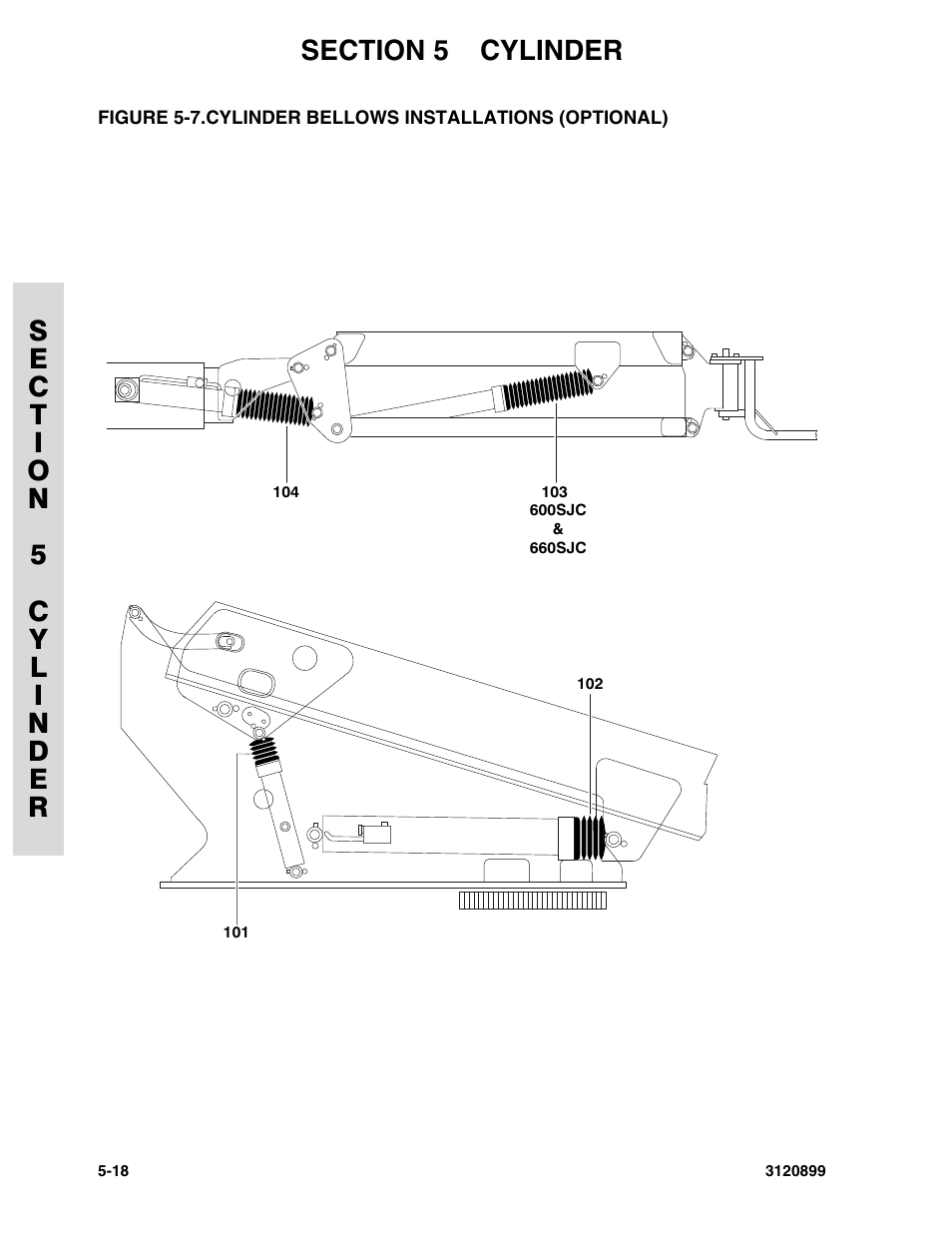 Cylinder bellows installations (optional) -18 | JLG 600SC_660SJC Parts Manual User Manual | Page 156 / 228