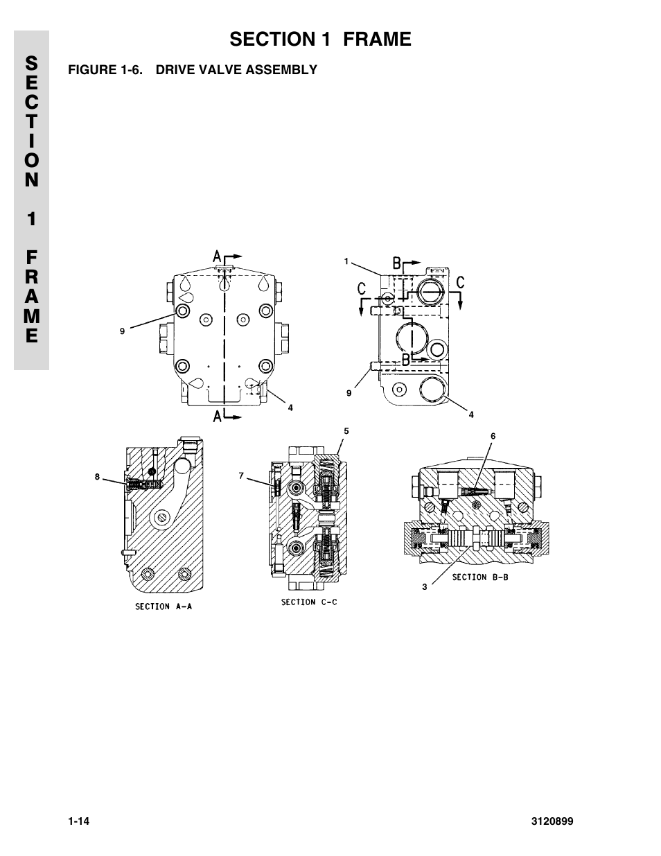 Figure 1-6. drive valve assembly, Drive valve assembly -14 | JLG 600SC_660SJC Parts Manual User Manual | Page 20 / 228