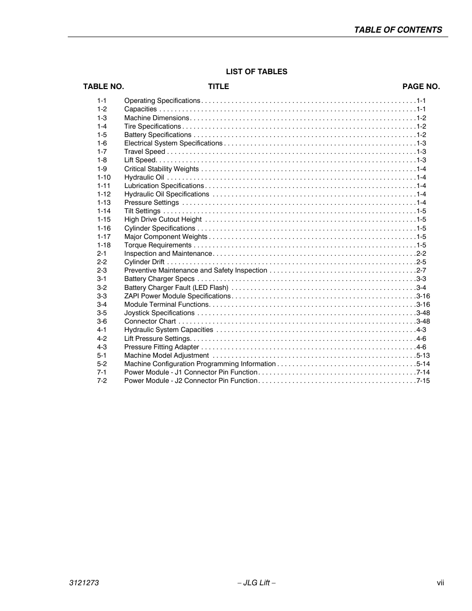 JLG 3248RS/10RS Service Manual User Manual | Page 11 / 150