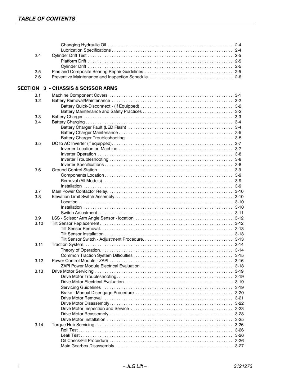 JLG 3248RS/10RS Service Manual User Manual | Page 6 / 150