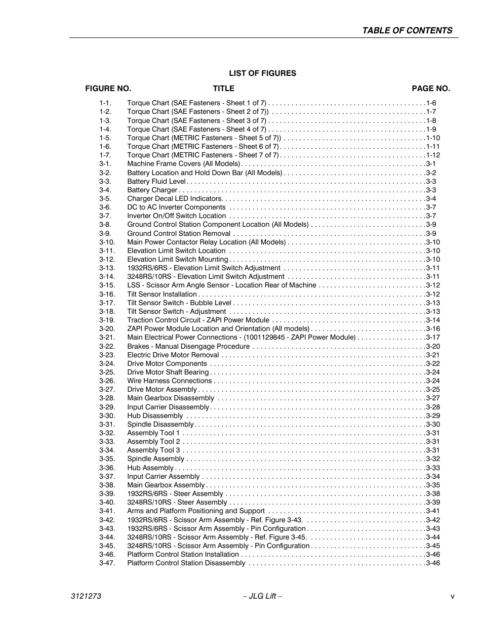 JLG 3248RS/10RS Service Manual User Manual | Page 9 / 150
